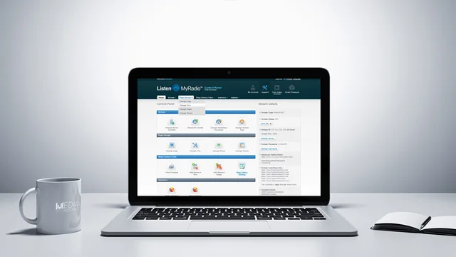 Listen2MyRadio server management interface